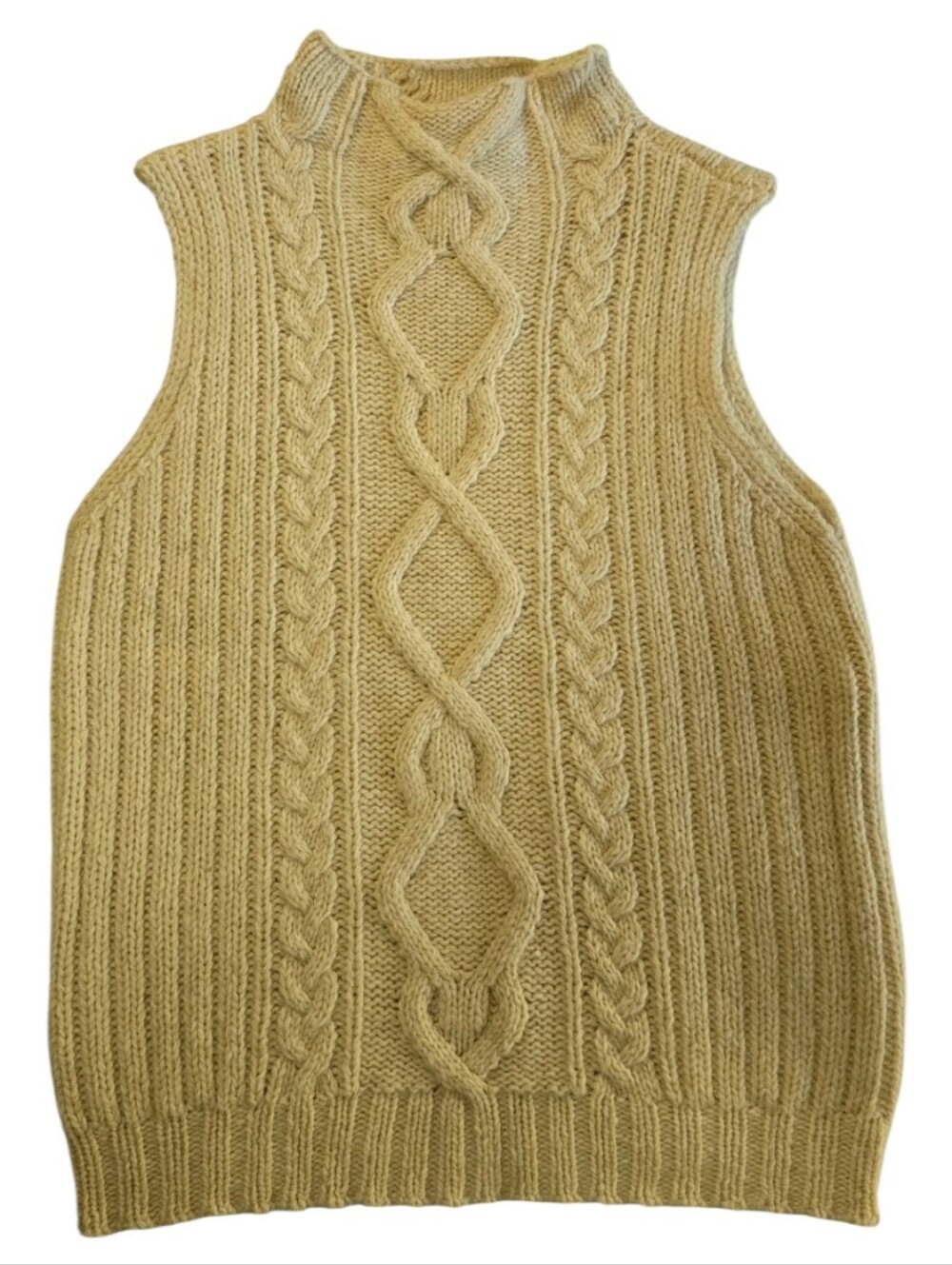 J. Crew Wool Acrylic Cashmere Blend Cableknit Sweater Vest Large